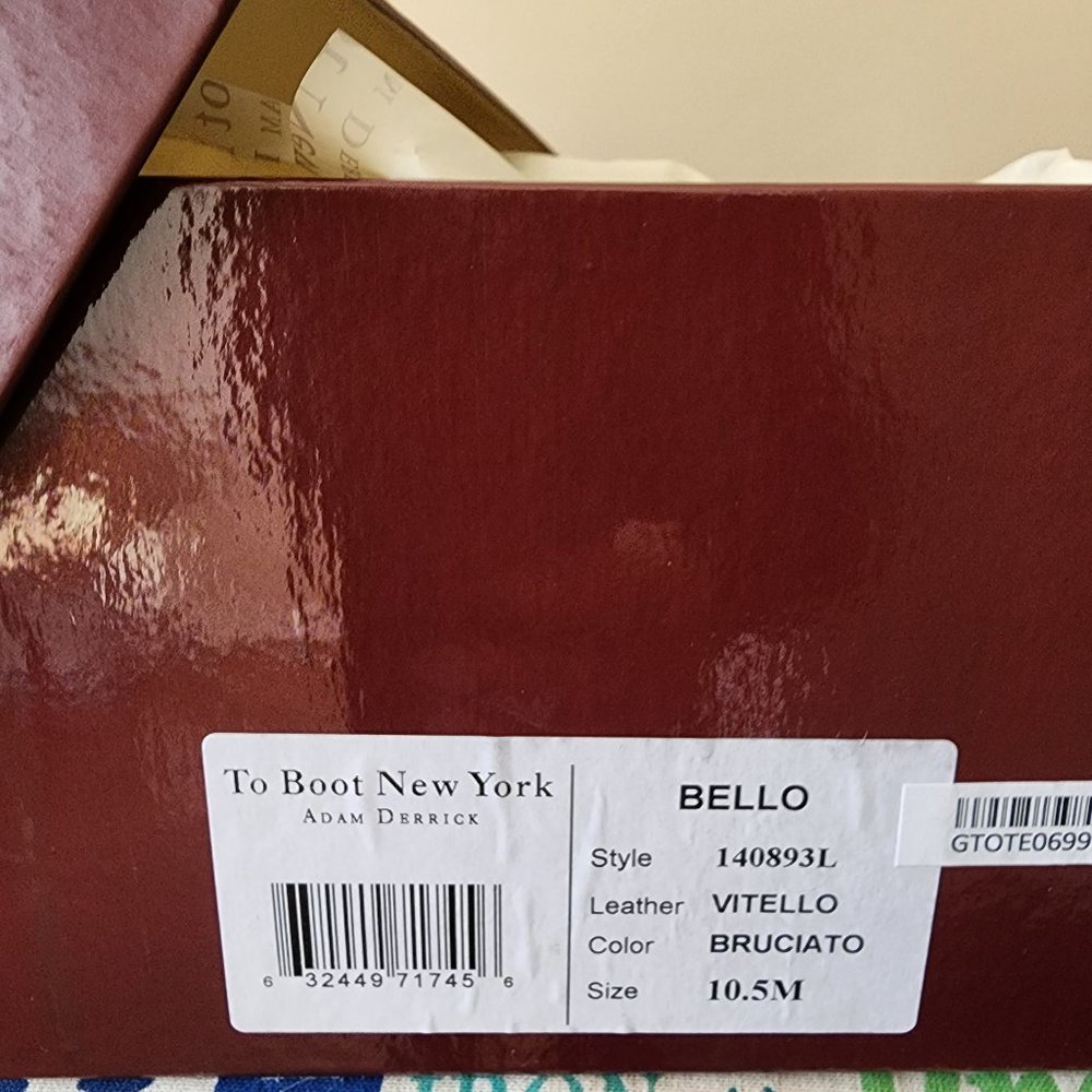 BRAND NEW! TO BOOT NEW YORK Bello Leather Brogue Oxfords (Size 10.5 M)
